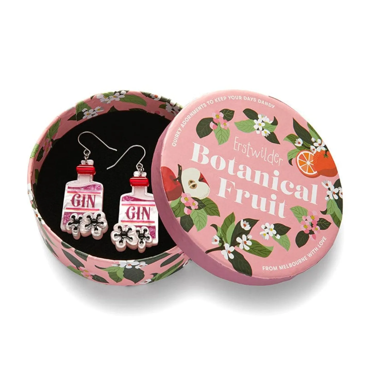 Erstwilder Pink Gin Party Drop Earrings^ Earrings
