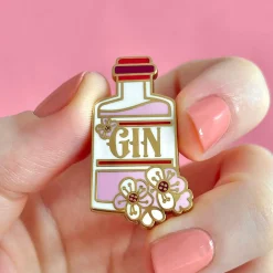 Erstwilder Pink Gin Party Enamel Pin^ Enamel Pins