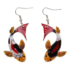 Erstwilder Playing Koi Earrings^ Earrings