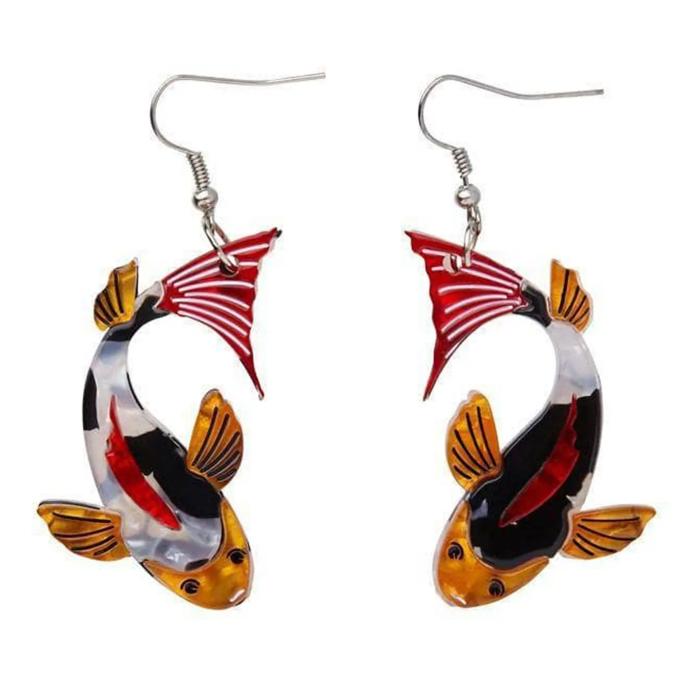 Erstwilder Playing Koi Earrings^ Earrings