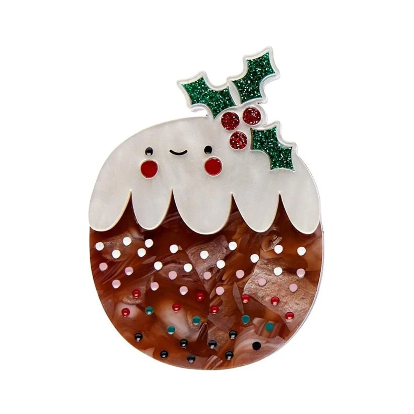 Erstwilder Plum Puddie Brooch^ Brooches