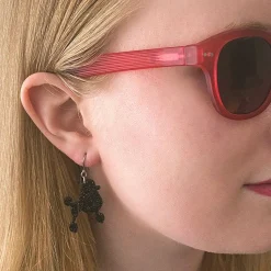 Erstwilder Poodle Glitter Hook Drop Earrings - Black^ Essential Earrings