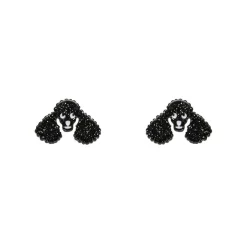 Erstwilder Poodle Glitter Stud Earrings - Black^ Essential Earrings