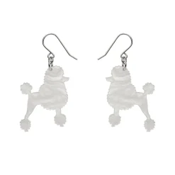 Erstwilder Poodle Ripple Hook Drop Earrings - White^ Essential Earrings