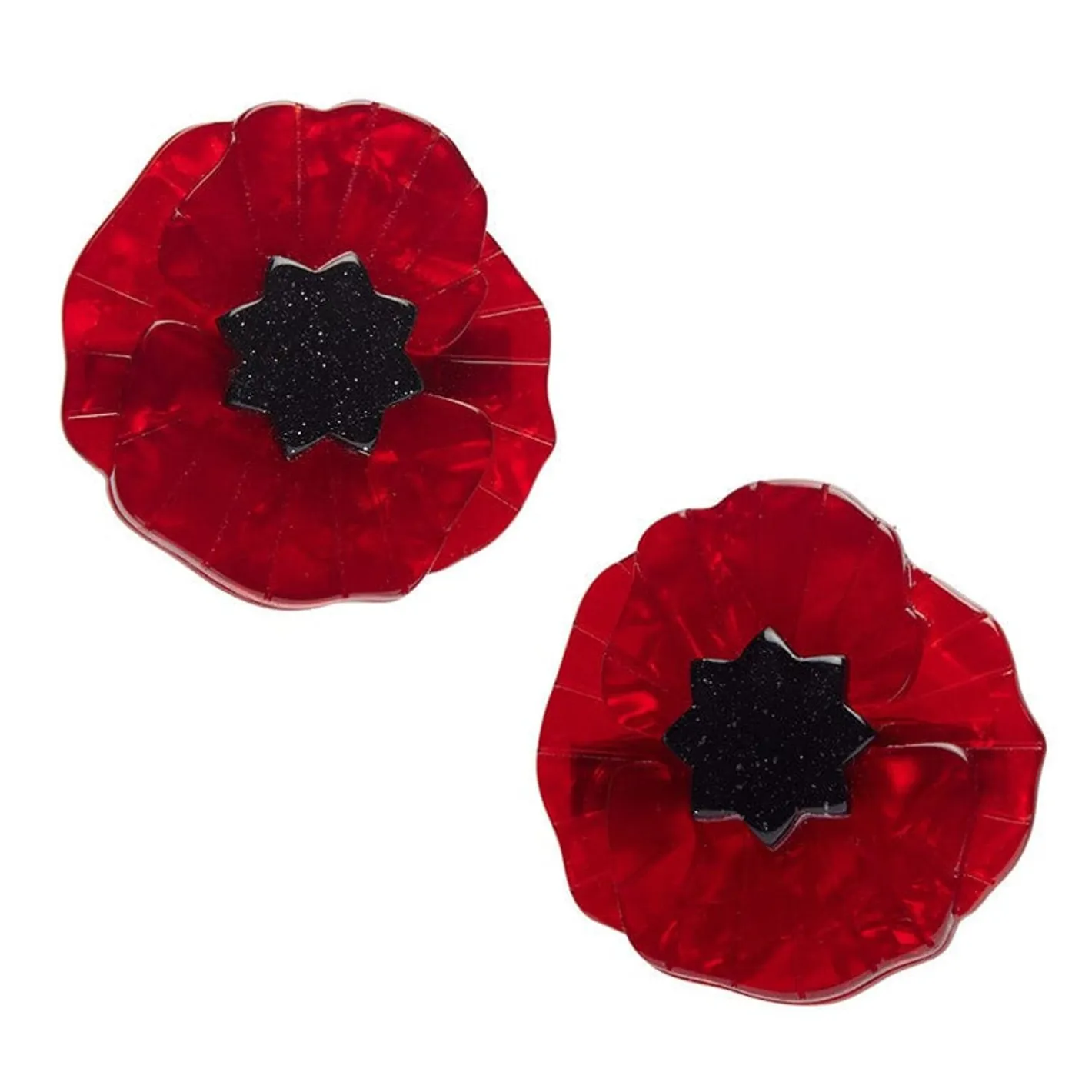 Erstwilder Poppy Field Hair Clips Set - 2 Piece^ Hair Clips & Claws