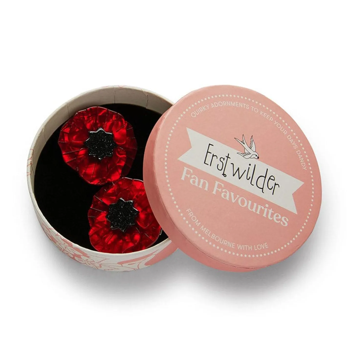 Erstwilder Poppy Field Hair Clips Set - 2 Piece^ Hair Clips & Claws