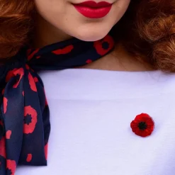 Erstwilder Poppy Field Mini Brooch^ Brooches
