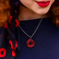 Erstwilder Poppy Field Mini Pendant Necklace^ Necklaces