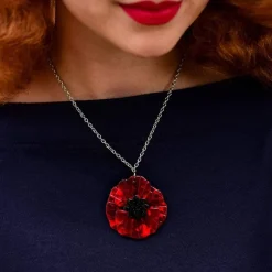 Erstwilder Poppy Field Pendant Necklace^ Necklaces