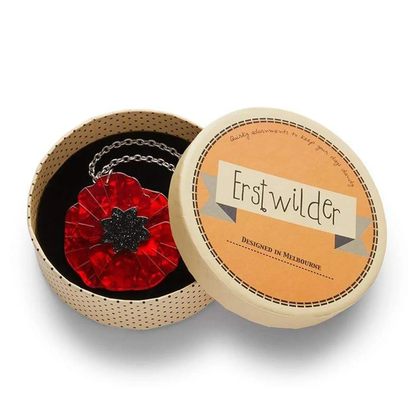 Erstwilder Poppy Field Pendant Necklace^ Necklaces