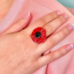 Erstwilder Poppy Field Statement Ring^ Rings