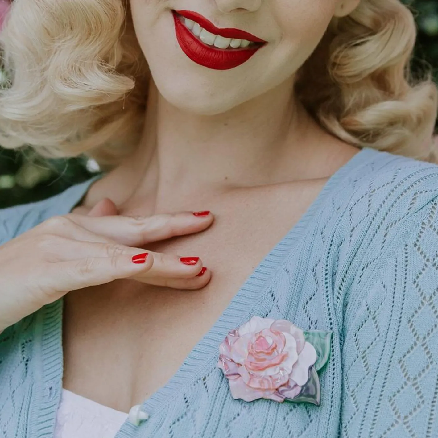 Erstwilder Prim Petal Brooch^ Brooches