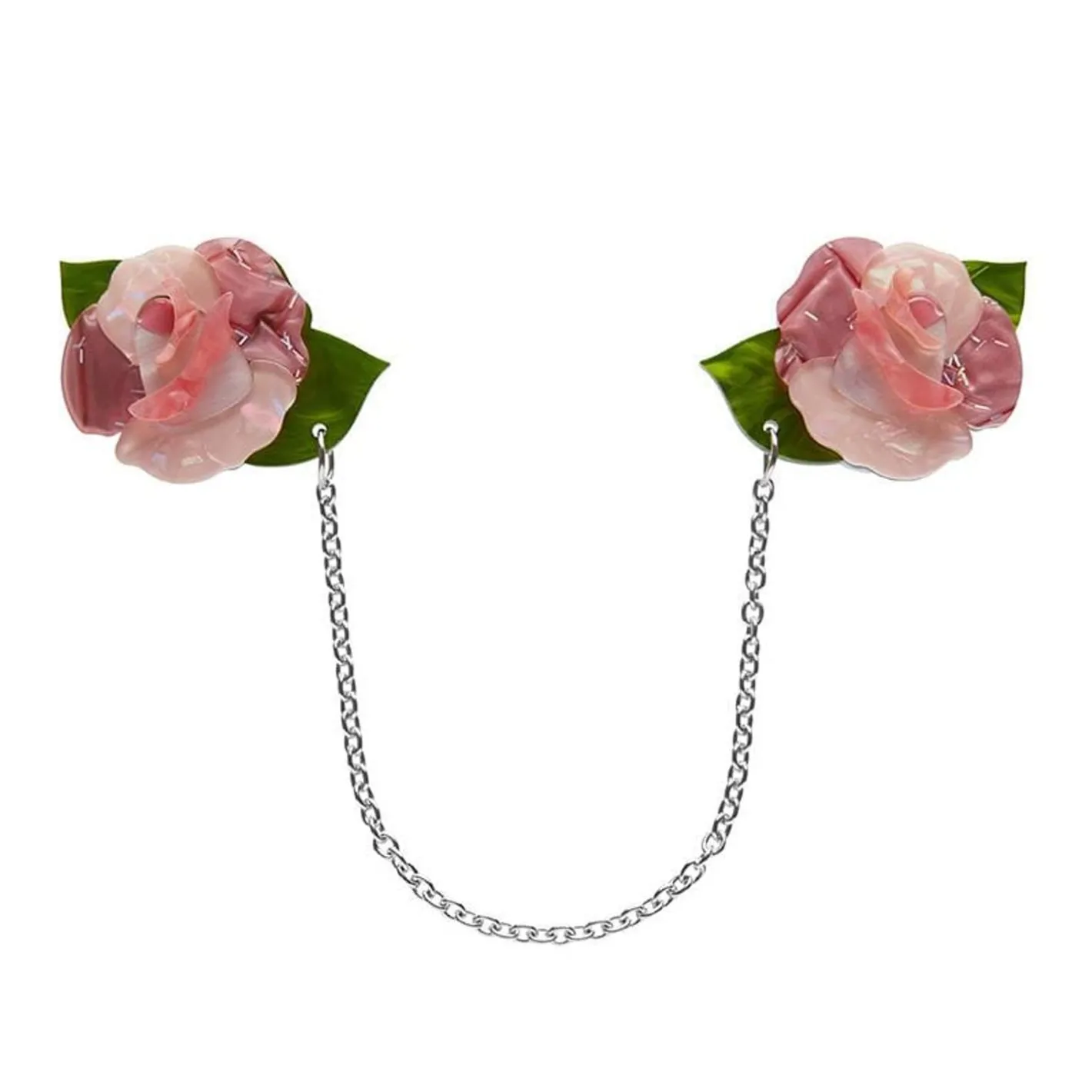 Erstwilder Prim Petals Cardigan Clips^ Brooches