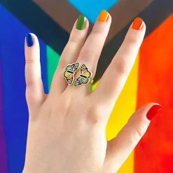 Erstwilder Prince Of Pride Butterfly Enamel Ring^ Rings