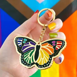 Erstwilder Prince Of Pride Butterfly Enamel Key Ring^ Enamel Key Rings