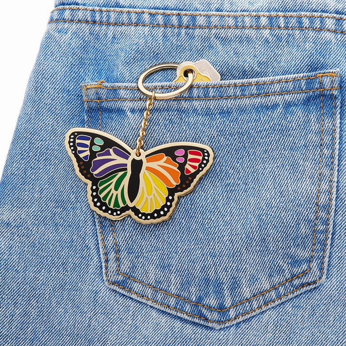 Erstwilder Prince Of Pride Butterfly Enamel Key Ring^ Enamel Key Rings