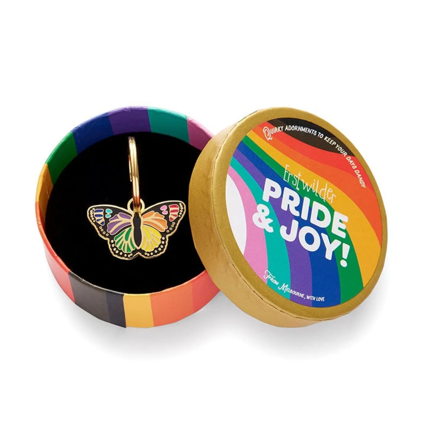 Erstwilder Prince Of Pride Butterfly Enamel Charm^ Enamel Key Rings