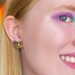Erstwilder Prince Of Pride Butterfly Enamel Earrings^ Enamel Earrings