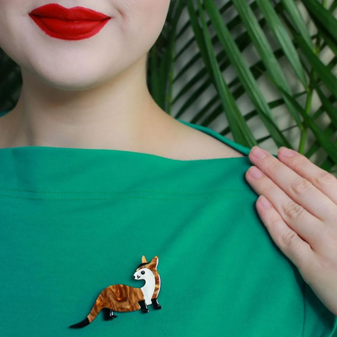 Erstwilder Prince Of The Prarie Black-Footed Ferret Brooch^ Brooches