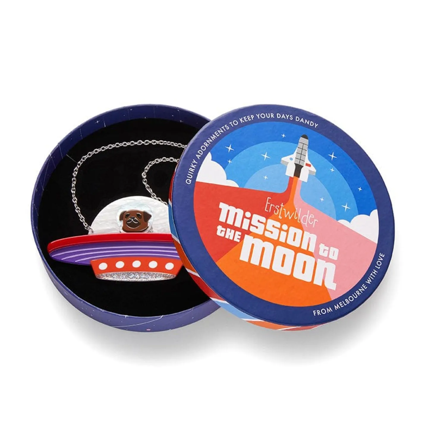 Erstwilder Pug Encounters Necklace^ Necklaces
