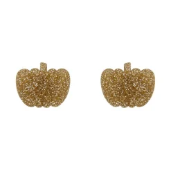 Erstwilder Pumpkin Glitter Resin Stud Earrings - Gold^ Essential Earrings