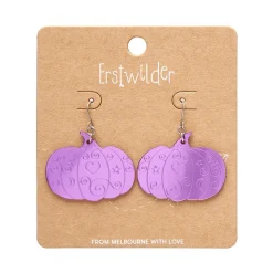 Erstwilder Pumpkin Magic Mirror Drop Earrings - Purple^ Essential Earrings