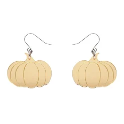 Erstwilder Pumpkin Mirror Drop Earrings - Gold^ Essential Earrings