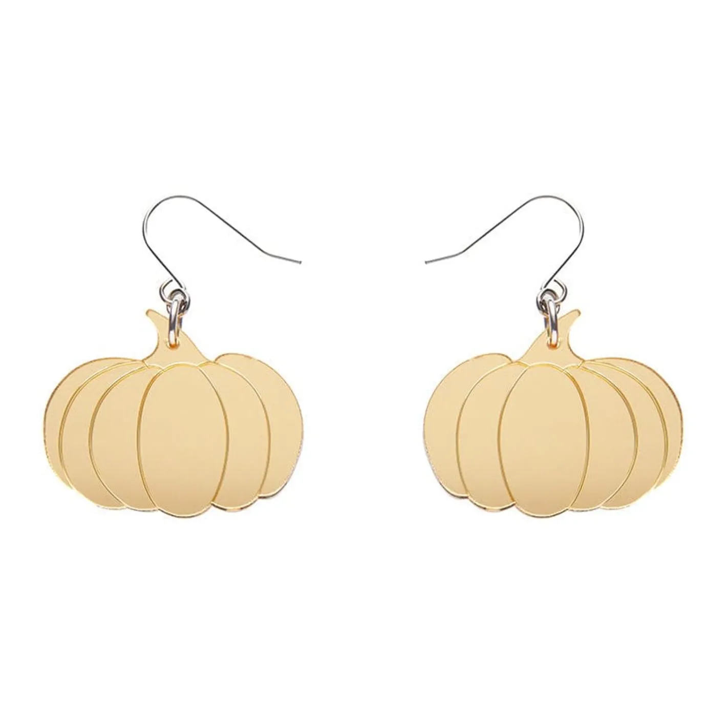 Erstwilder Pumpkin Mirror Drop Earrings - Gold^ Essential Earrings