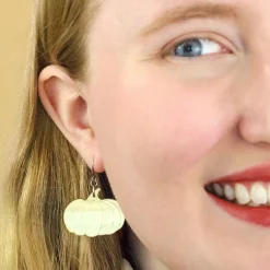 Erstwilder Pumpkin Mirror Drop Earrings - Gold^ Essential Earrings