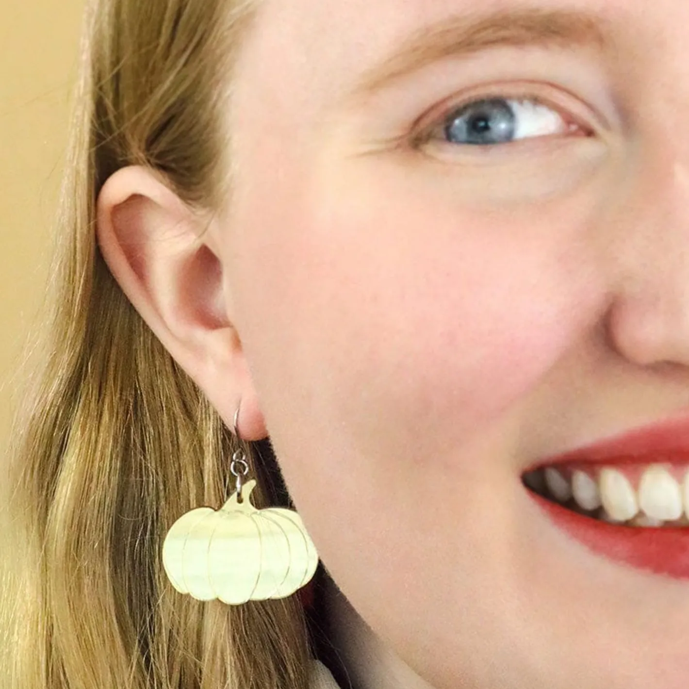 Erstwilder Pumpkin Mirror Drop Earrings - Gold^ Essential Earrings
