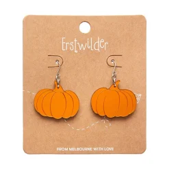 Erstwilder Pumpkin Mirror Drop Earrings - Orange^ Essential Earrings