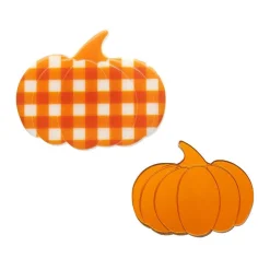 Erstwilder Pumpkin Patch Mini Brooch Set - Orange & Orange Gingham^ Brooches