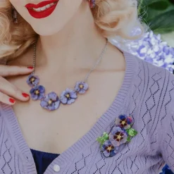 Erstwilder Purple Prose Brooch^ Brooches