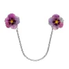 Erstwilder Purple Prose Cardigan Clips^ Brooches