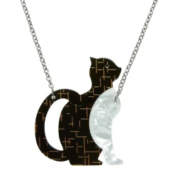 Erstwilder Purrfectly Content Cat Necklace^ Necklaces