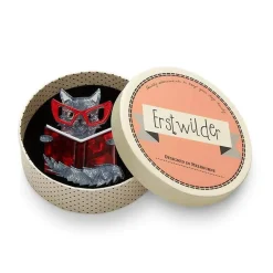 Erstwilder Puss In Books Brooch^ Brooches