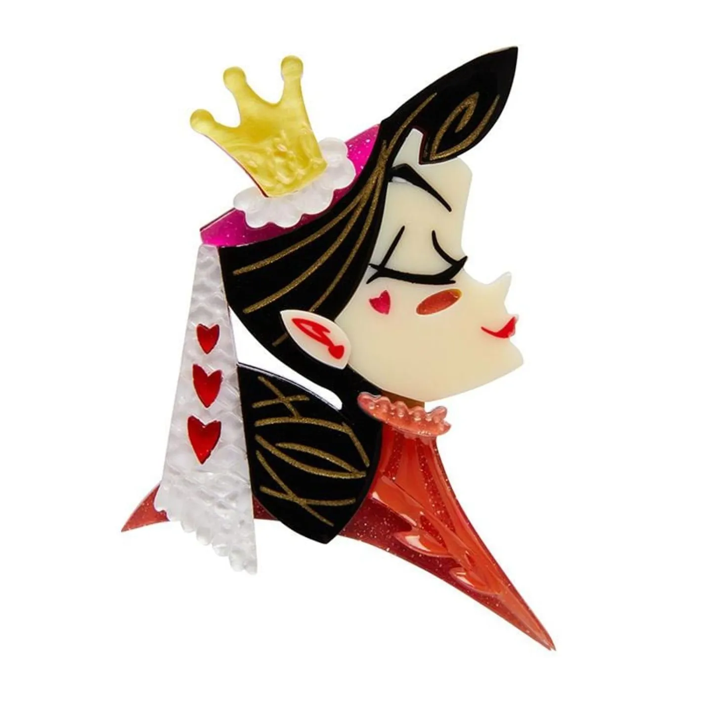 Erstwilder Queen Of Hearts Brooch^ Brooches