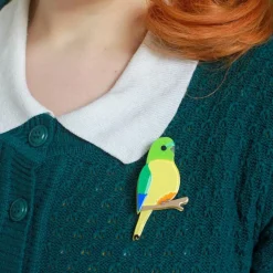 Erstwilder Radiant Rambler Parrot Brooch^ Brooches