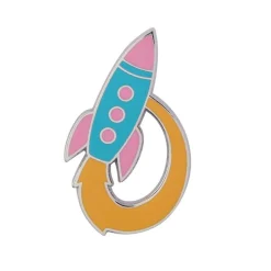 Erstwilder Radical Rocket Ship Enamel Pin^ Enamel Pins