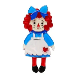 Erstwilder Raggedy Annie Doll Brooch^ Brooches