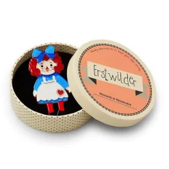 Erstwilder Raggedy Annie Doll Brooch^ Brooches