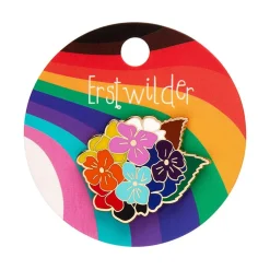 Erstwilder Rainbow Heartfelt Hydrangea Enamel Pin^ Enamel Pins
