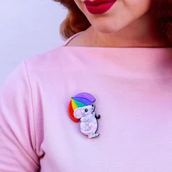 Erstwilder Rainbow Rain Brooch^ Brooches