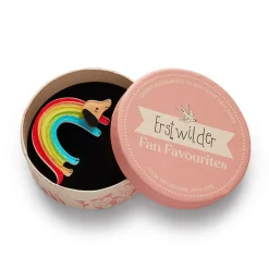 Erstwilder Rainbow Ruff Brooch^ Brooches