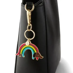 Erstwilder Rainbow Ruff Key Ring^ Enamel Key Rings