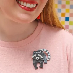 Erstwilder Randy Raccoon Brooch^ Brooches