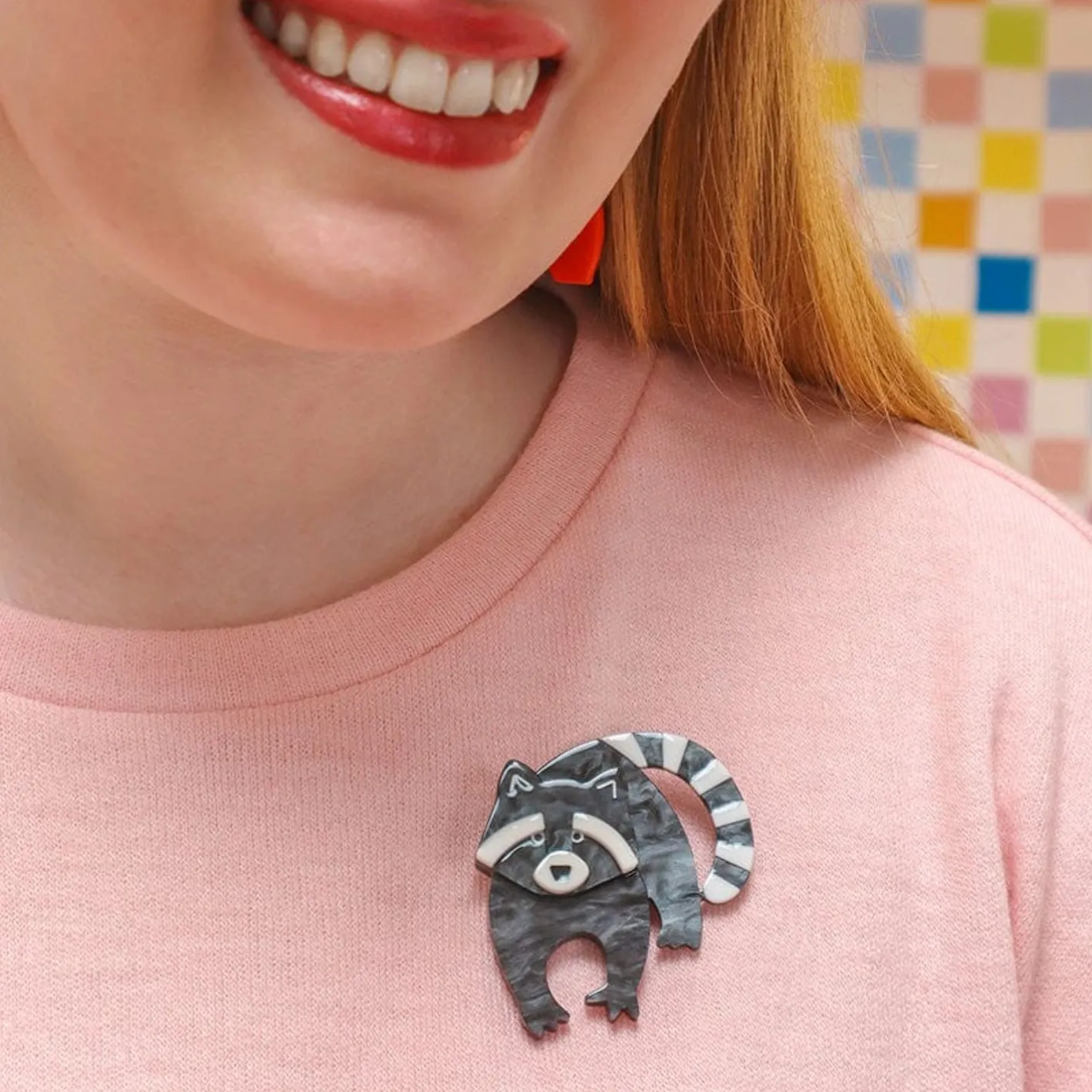 Erstwilder Randy Raccoon Brooch^ Brooches