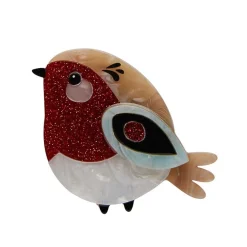 Erstwilder Red Robbin Brooch^ Brooches
