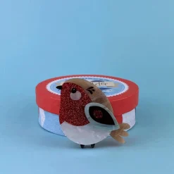 Erstwilder Red Robbin Brooch^ Brooches