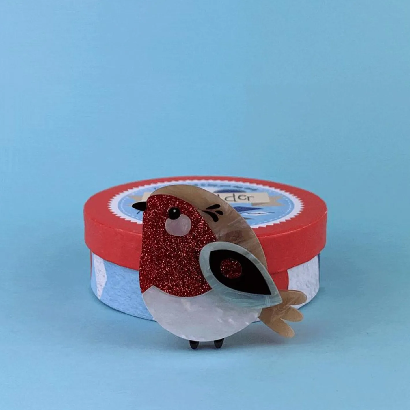 Erstwilder Red Robbin Brooch^ Brooches